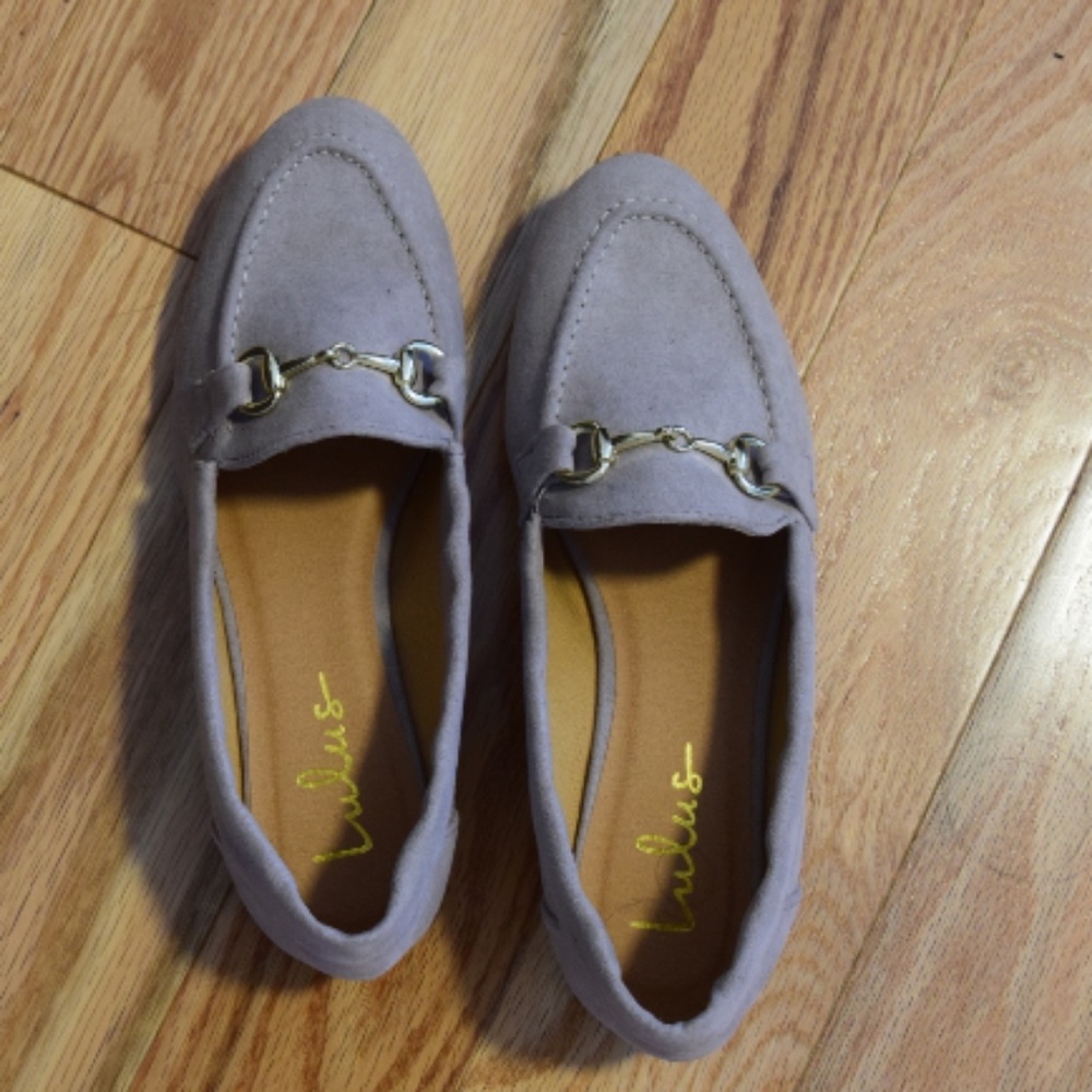 Pink loafers